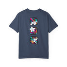 Pineapple Blossom Garment Dyed Tee Topaz Blue 4XL The Local Banyan