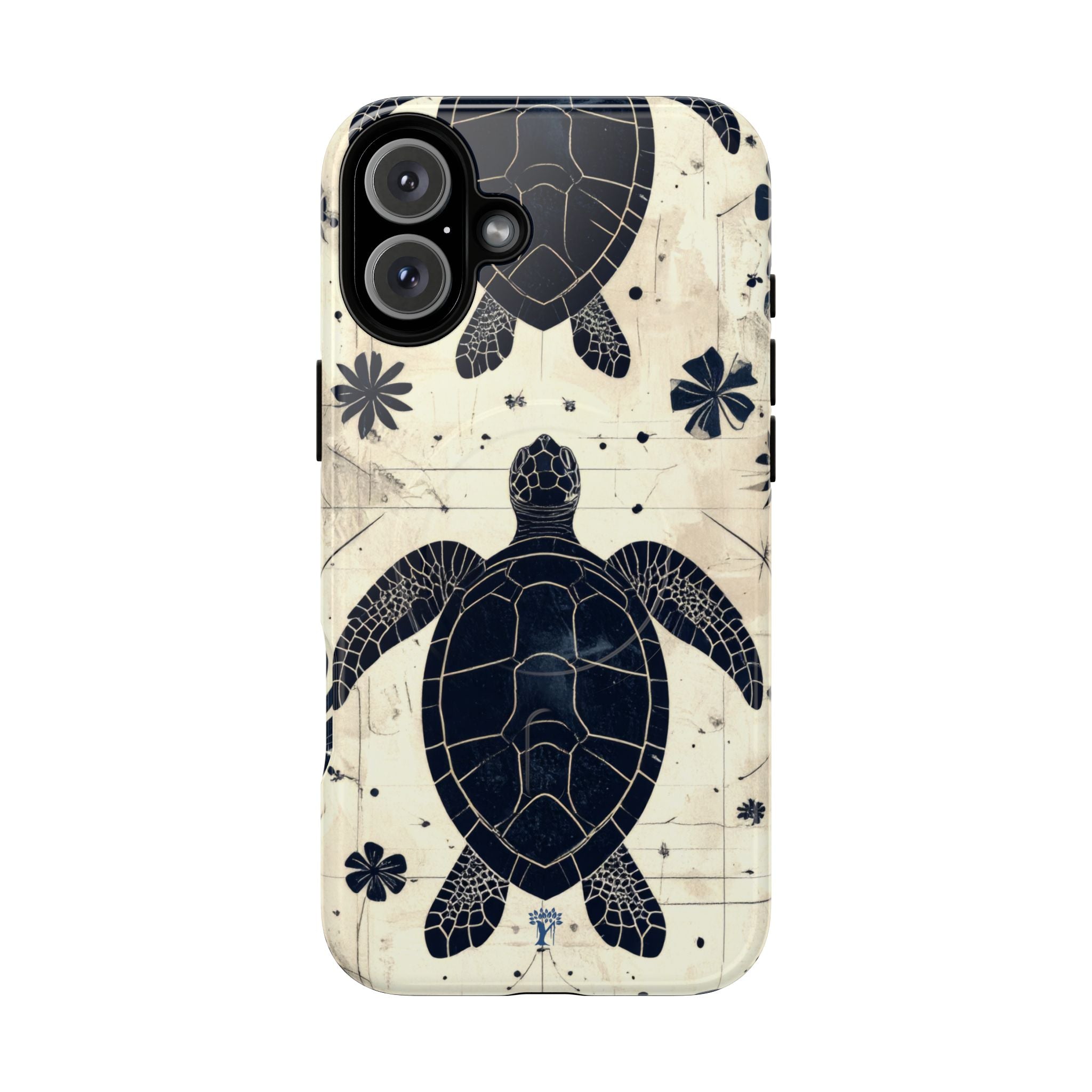 Tapa Keʻa Honu Magnetic Case for iPhone iPhone 16 Plus Glossy The Local Banyan