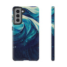Eternal Mana Tough Samsung Galaxy Case Samsung Galaxy S21 Glossy - Hawaiian Ocean Wave Polynesian Tribal Design - The Local Banyan