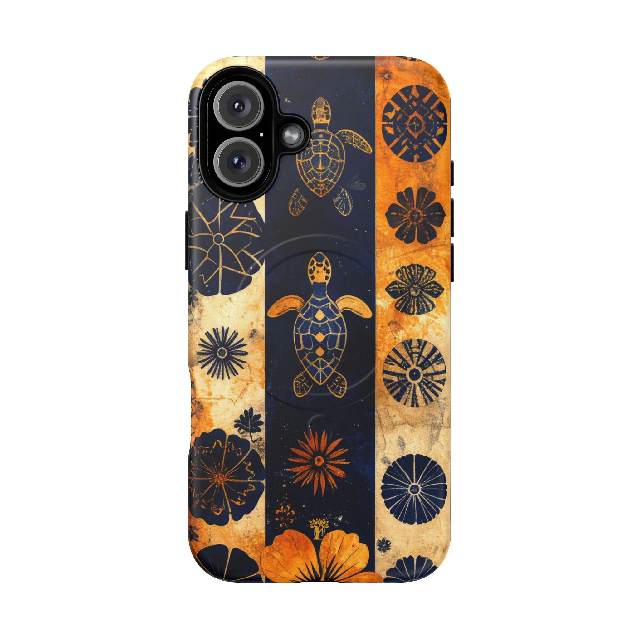 Tapa Pua Lehua Honu Magnetic Case for iPhone iPhone 16 Plus Matte The Local Banyan