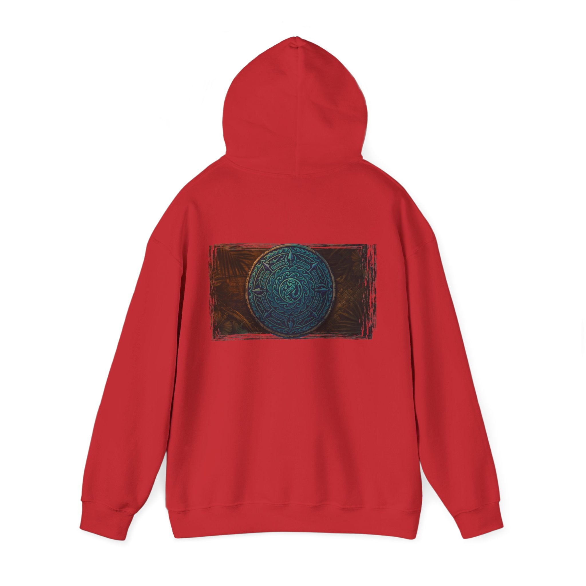 Makau Mana Heavy Blended Hooded Sweatshirt Red S The Local Banyan