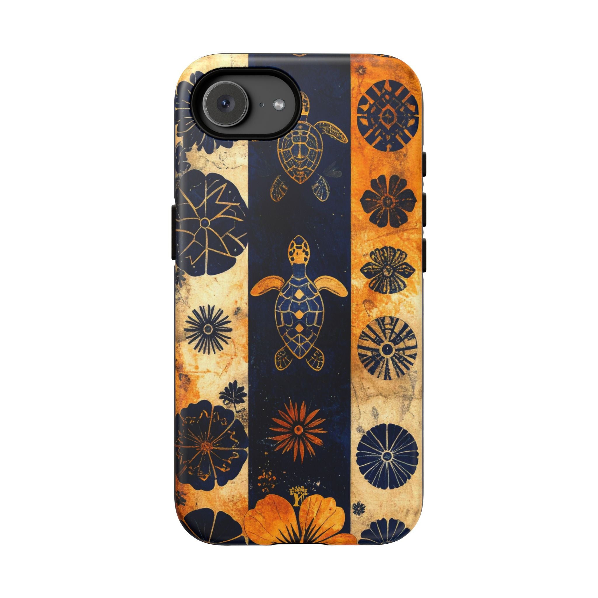 Tapa Pua Lehua Honu Tough Case for iPhone iPhone 16e Matte The Local Banyan