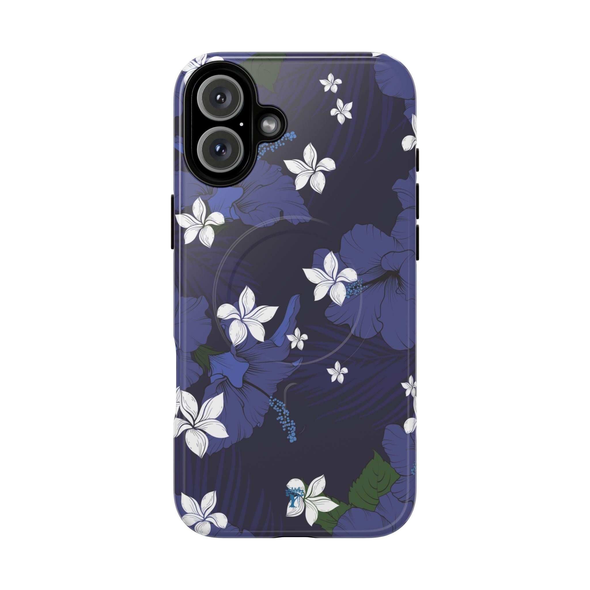 Vintage Blue Magnetic Tough Case for iPhone iPhone 16 Plus Glossy The Local Banyan