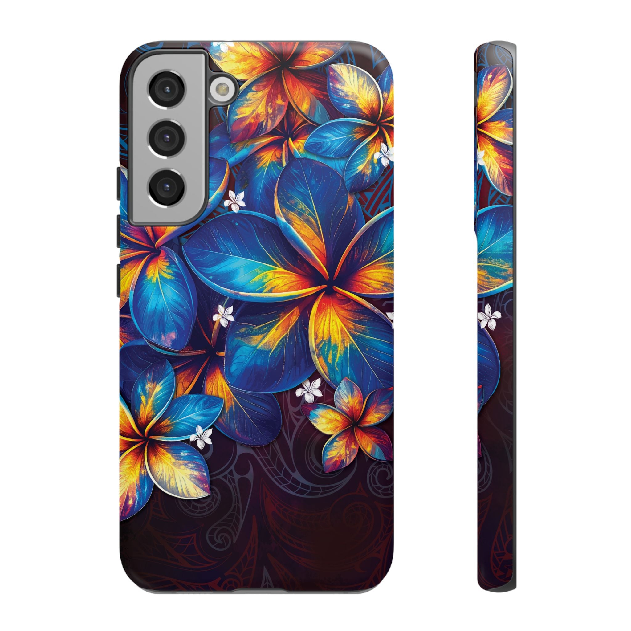 Nohea Twilight Tough Samsung Galaxy Case Side View - Dual Layer Drop Protection Hawaiian Phone Case - The Local Banyan