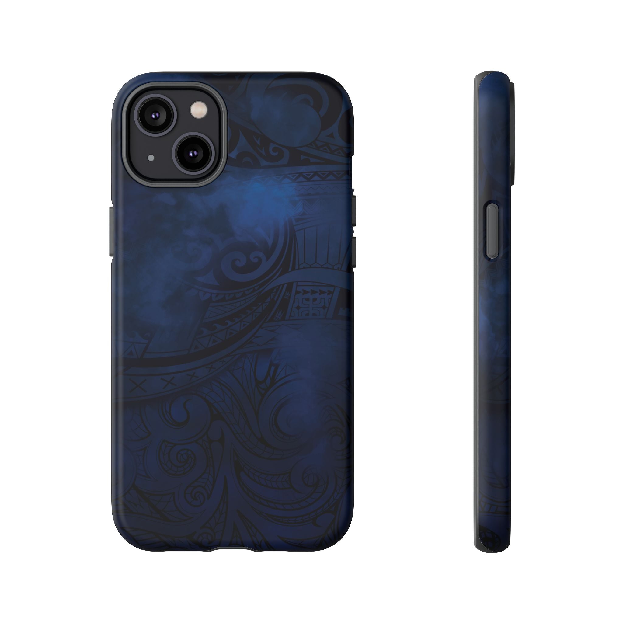 Midnight Essence Tough iPhone Case Side View - Dual Layer Drop Protection Hawaiian Phone Case - The Local Banyan