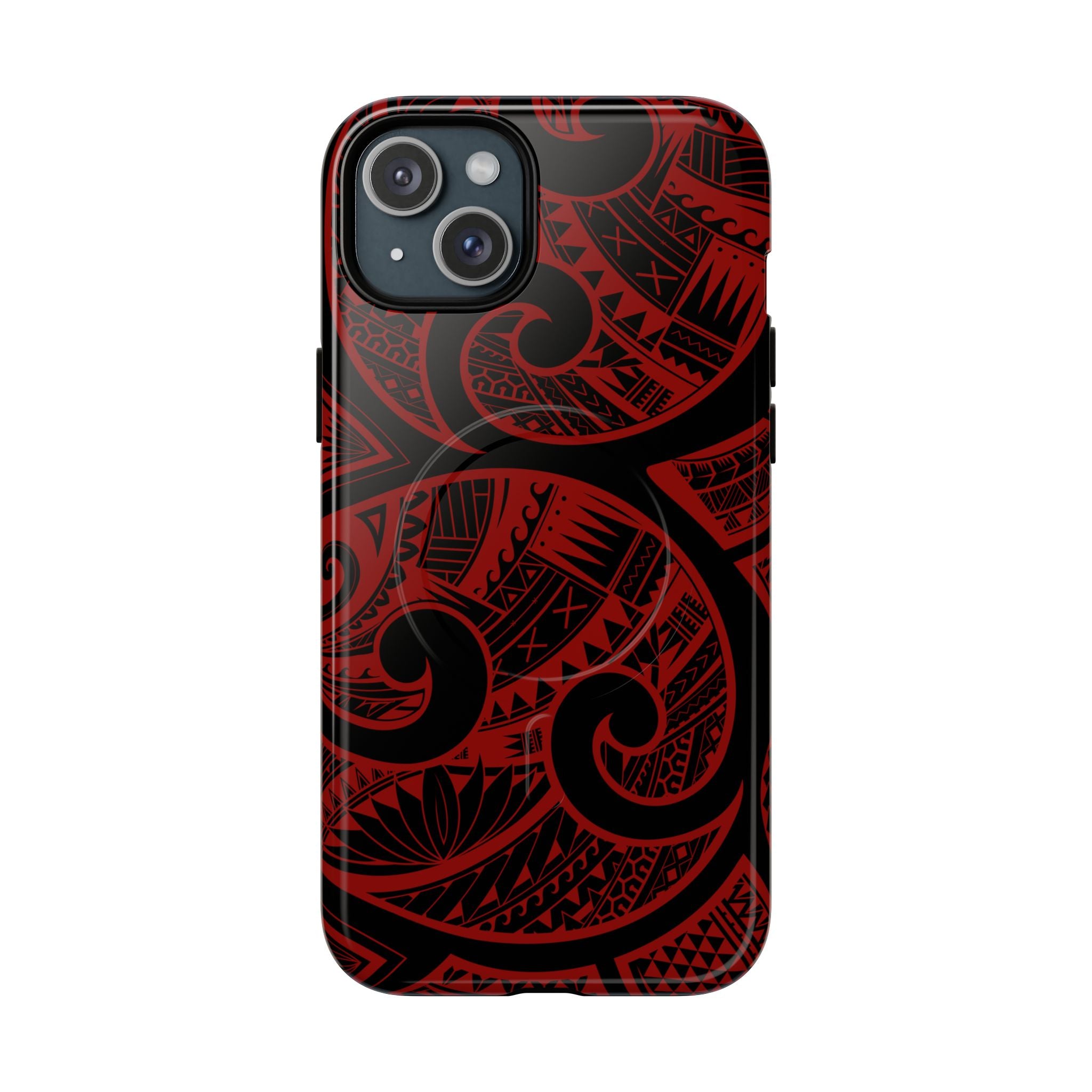 Island Tribal Magnetic Case for iPhone Phone Case The Local Banyan iPhone 15 Plus Glossy