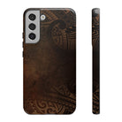 Aloha Aina Tough Samsung Galaxy Case Samsung Galaxy S22 Plus Glossy - Hawaiian Earth Tone Polynesian Tribal Design - The Local Banyan