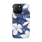 Eternal Blue Plumeria Magnetic Case for iPhone Phone Case The Local Banyan iPhone 14 Pro Max Matte