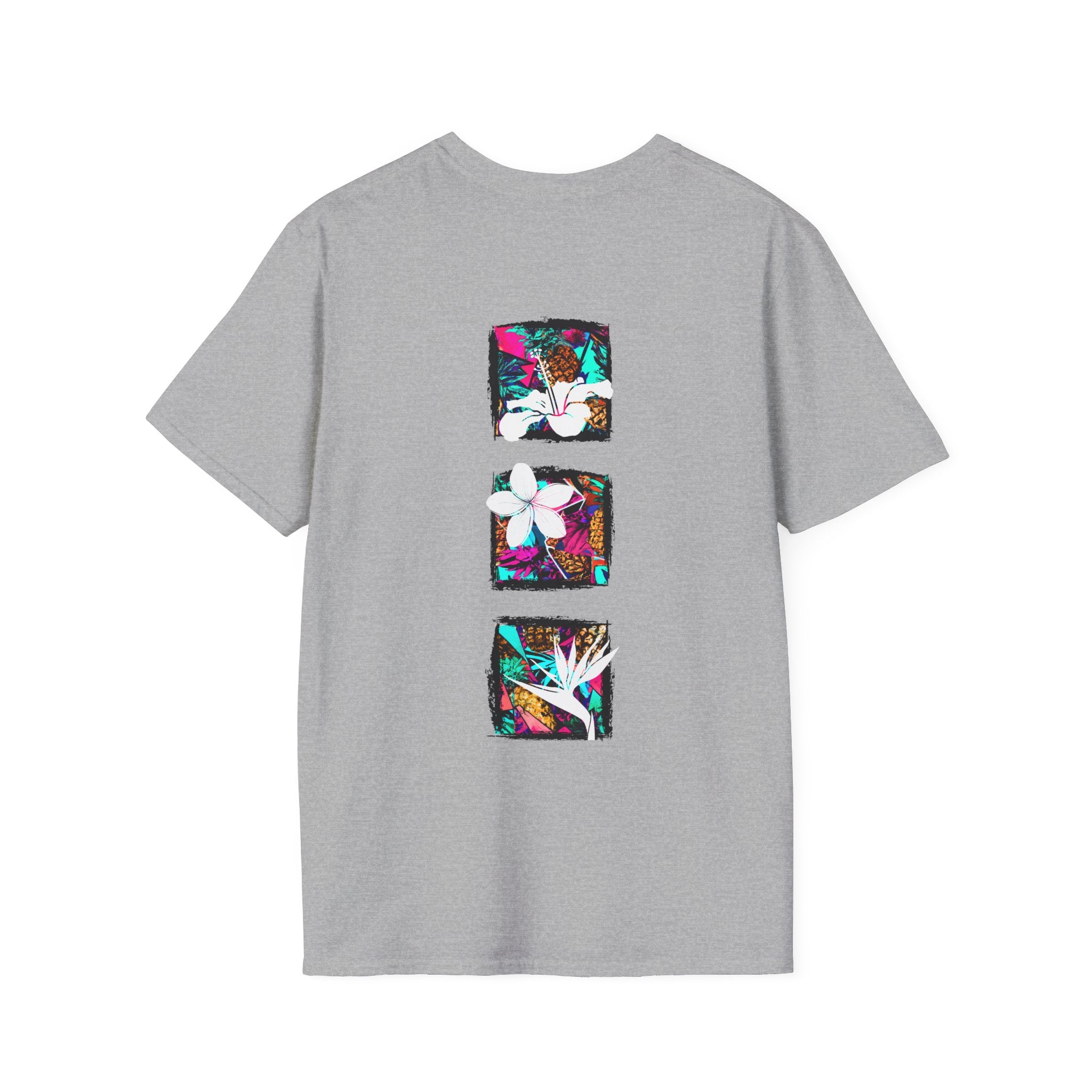 Pineapple Blossom Triad Soft Style Tee T-Shirt Sport Grey S