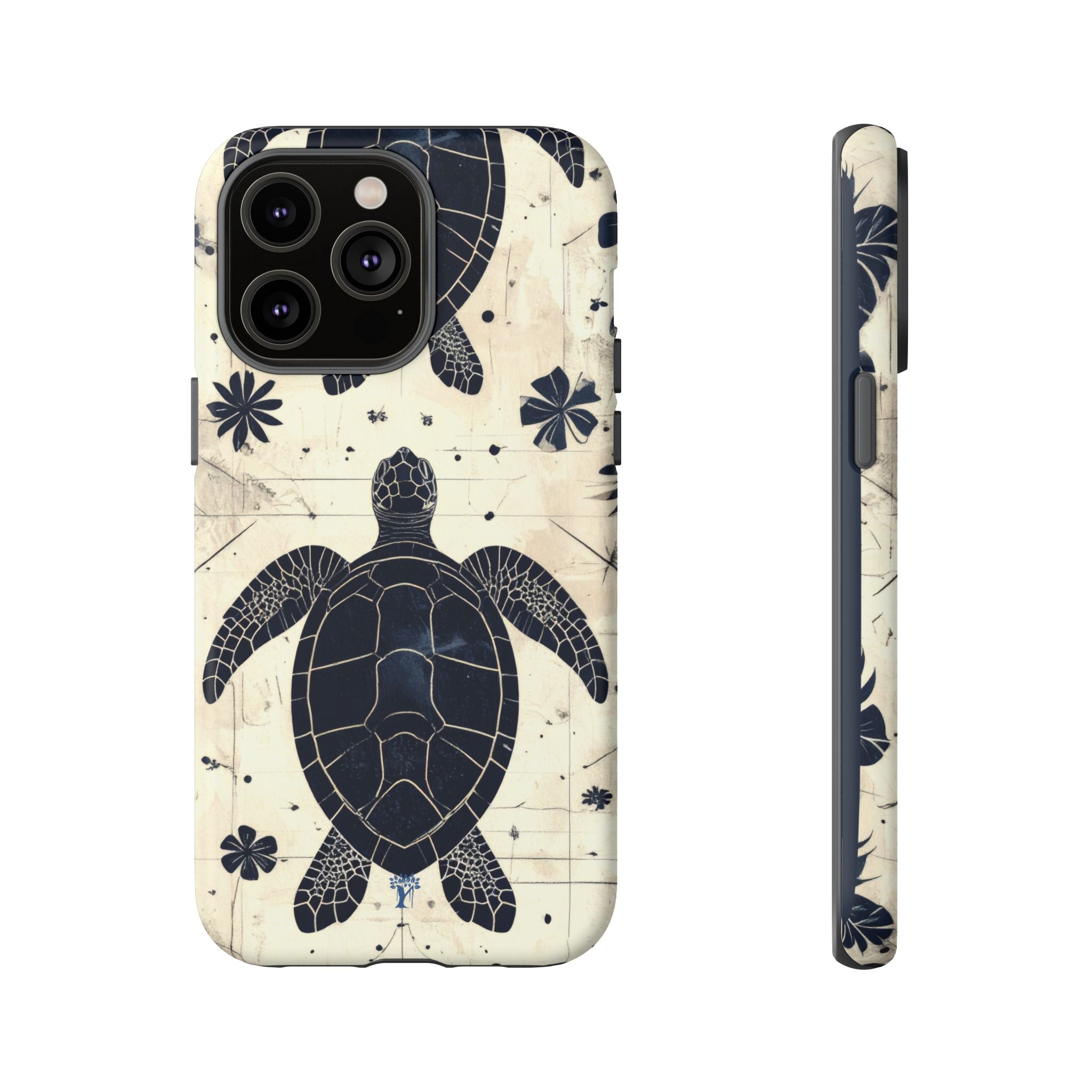 Tapa Keʻa Honu Tough Case for iPhone iPhone 14 Pro Max Matte The Local Banyan