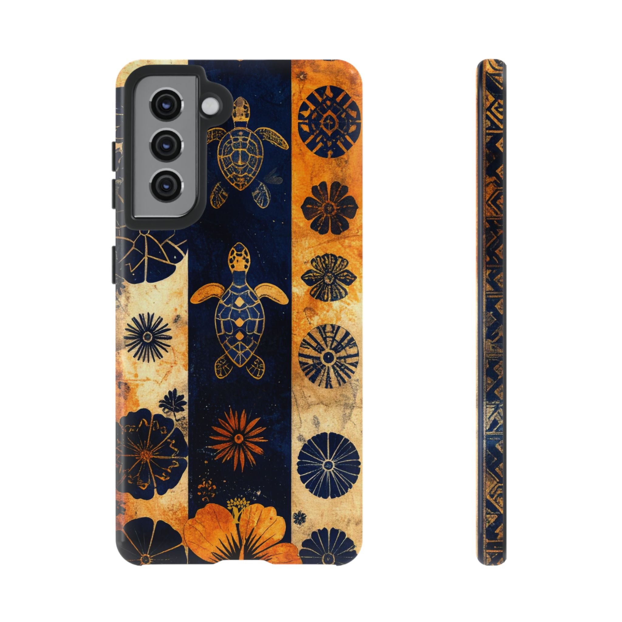 Tapa Pua Lehua Honu Tough Case for Samsung Galaxy Samsung Galaxy S21 Glossy The Local Banyan