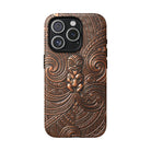 Paa Guardian MagSafe iPhone Case iPhone 15 Pro Matte - Hawaiian Copper Carved Tiki Polynesian Design - The Local Banyan