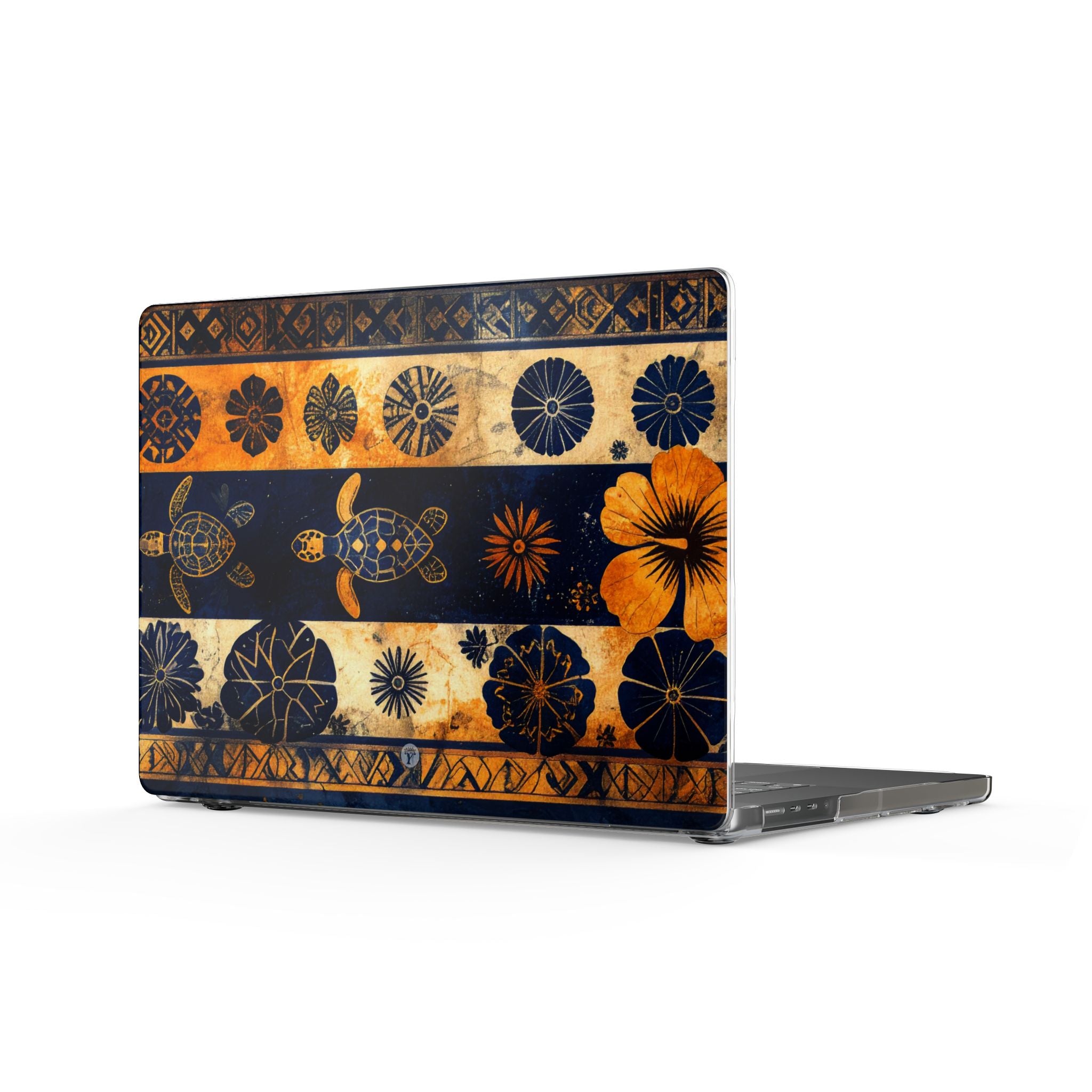 Tapa Pua Lehua Honu MacBook Hard Case MacBook Pro 16 Glossy The Local Banyan