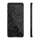 Tribal Guardian Tough Samsung Galaxy Case Samsung Galaxy S20+ Glossy - Hawaiian Black on Black Polynesian Tribal Design - The Local Banyan