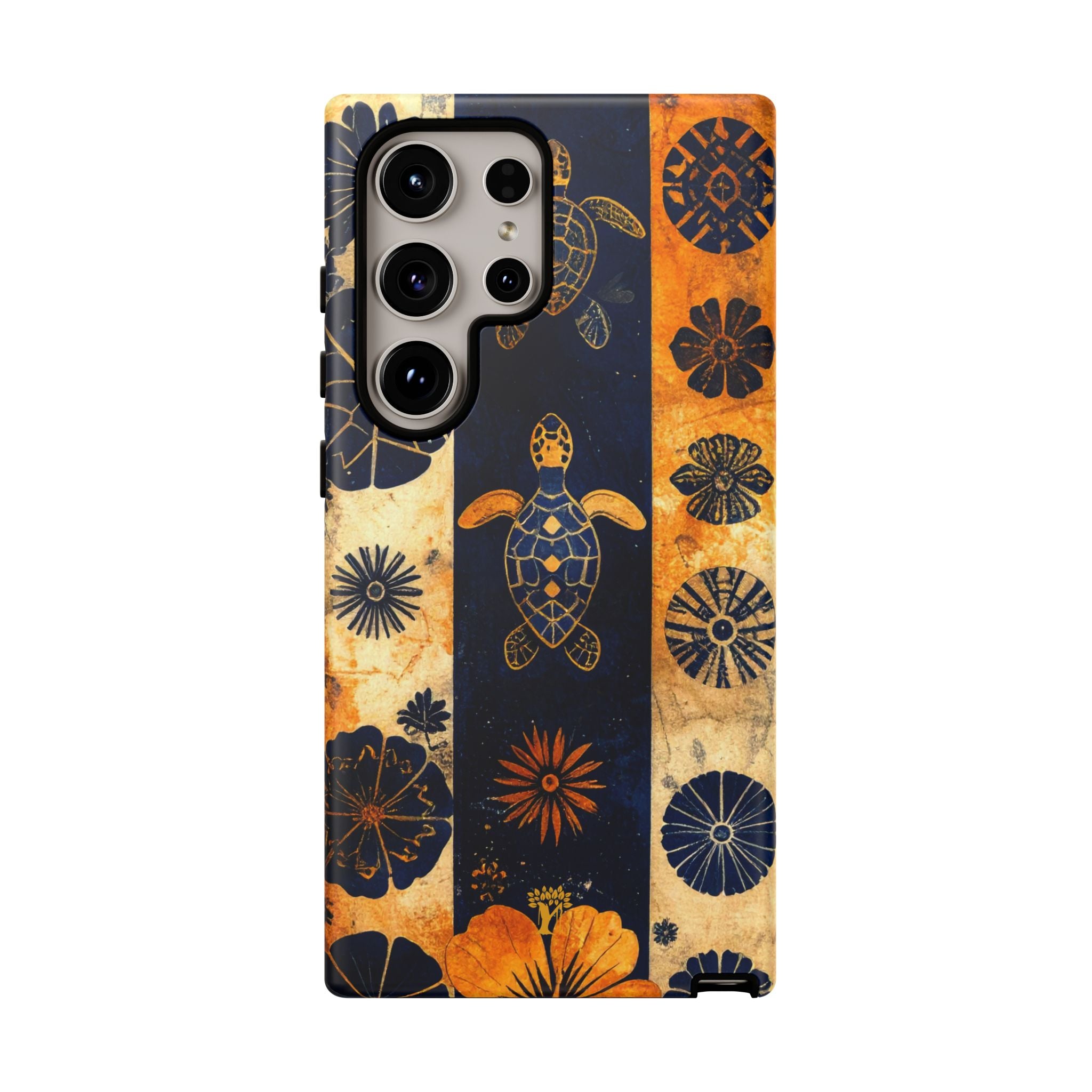 Tapa Pua Lehua Honu Tough Case for Samsung Galaxy Samsung Galaxy S24 Ultra Matte The Local Banyan