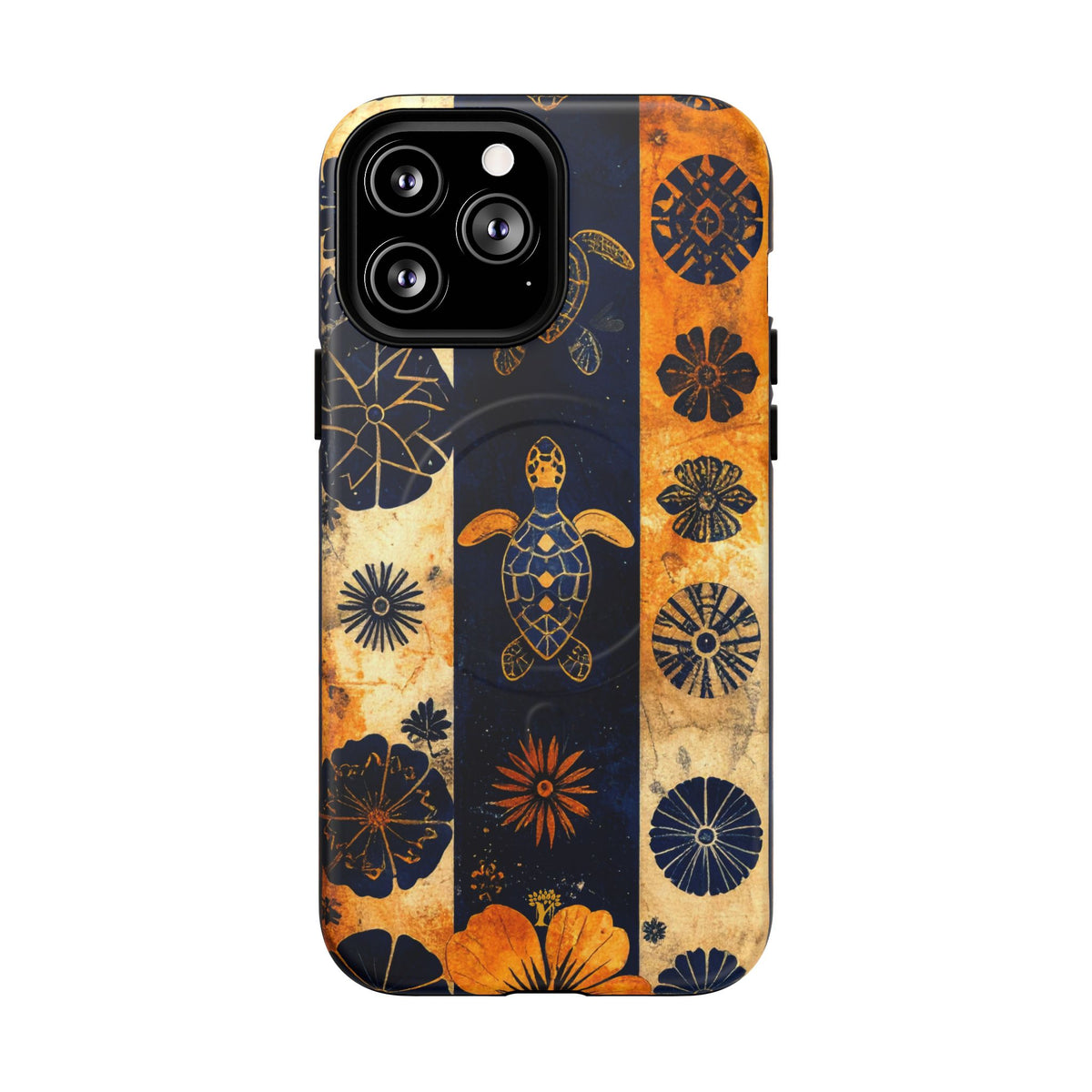 Tapa Pua Lehua Honu Magnetic Case for iPhone iPhone 13 Pro Max Matte The Local Banyan