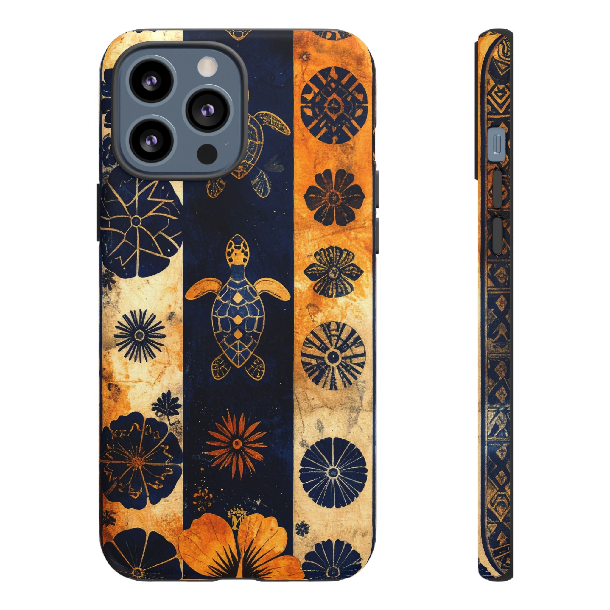 Tapa Pua Lehua Honu Tough Case for iPhone iPhone 13 Pro Max Matte The Local Banyan