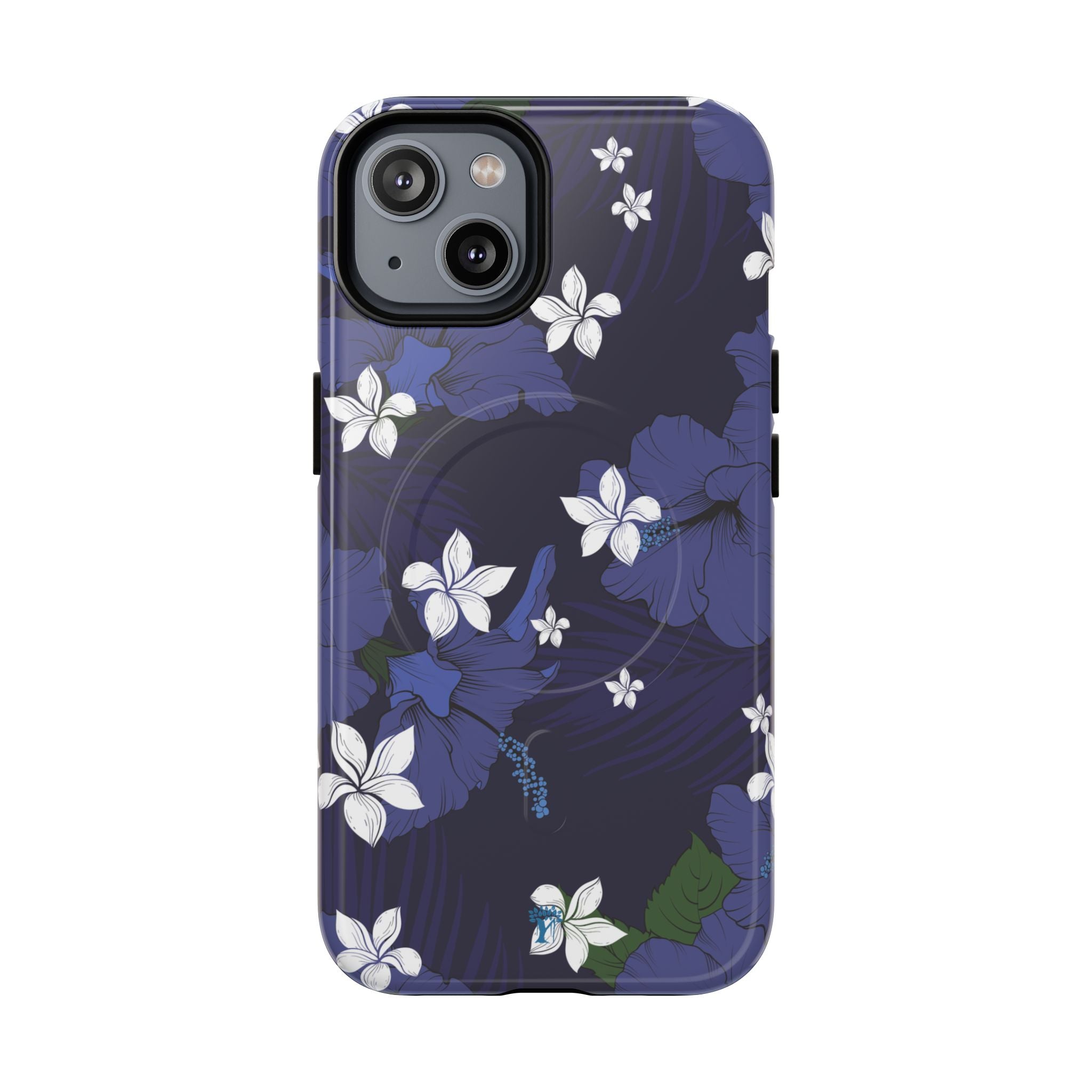 Vintage Blue Magnetic Tough Case for iPhone iPhone 14 Glossy The Local Banyan