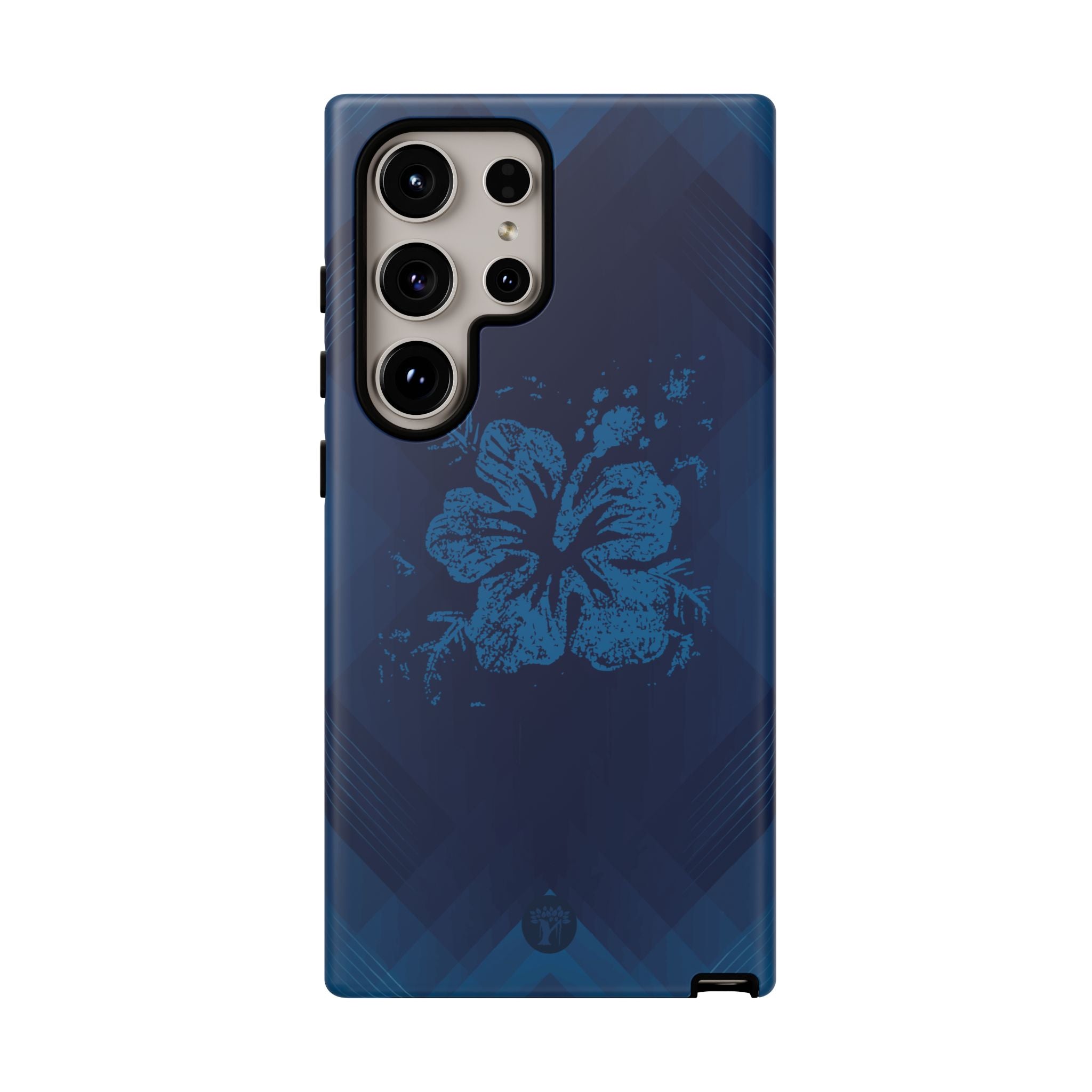 Kikokiko Lehua Tough Samsung Galaxy Case Side View - Dual Layer Drop Protection Hawaiian Phone Case - The Local Banyan