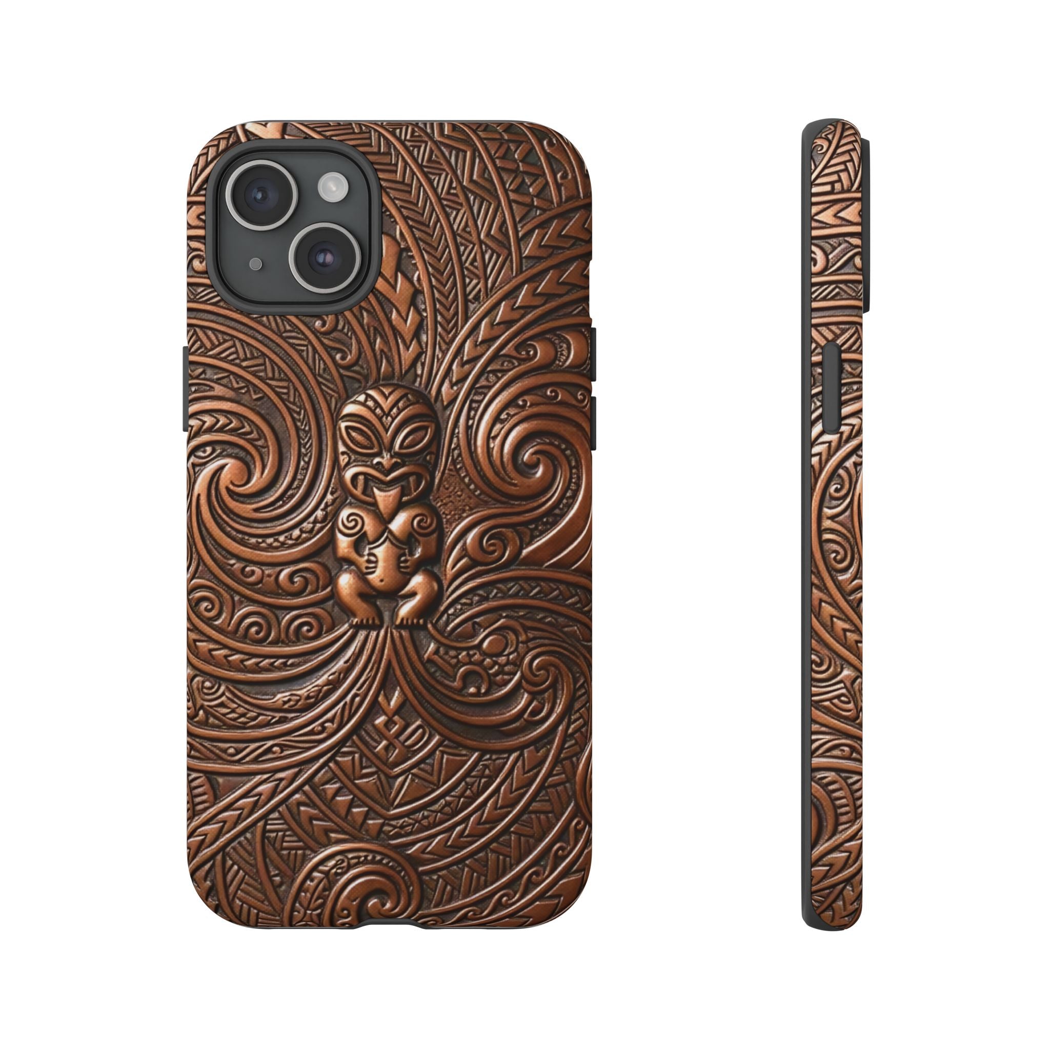 Paa Guardian Tough iPhone Case Side View - Dual Layer Drop Protection Hawaiian Phone Case - The Local Banyan
