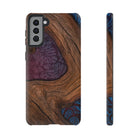 Rooted Tough Samsung Galaxy Case Samsung Galaxy S21 Plus Matte - Hawaiian Koa Wood Island Strength Tribal Design - The Local Banyan