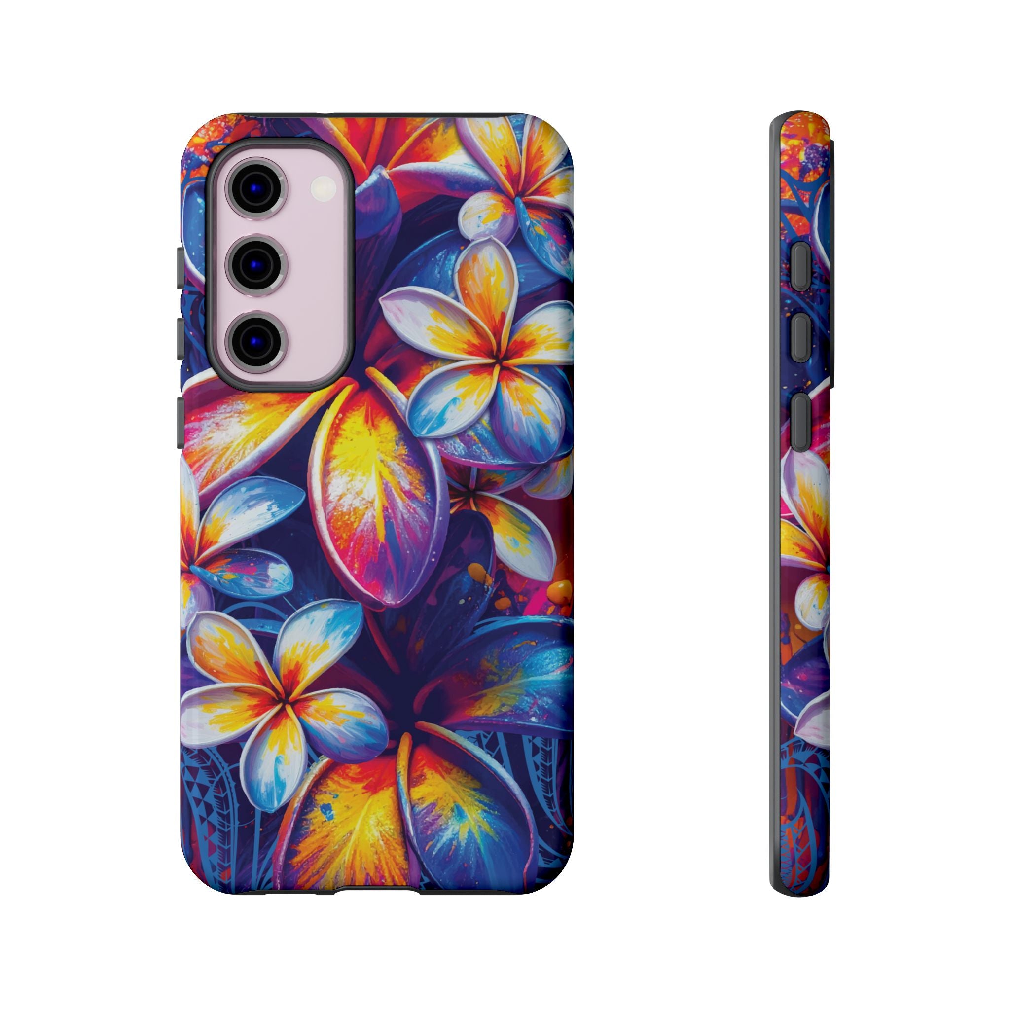 Sunset Ink Tough Samsung Galaxy Case Side View - Dual Layer Drop Protection Hawaiian Phone Case - The Local Banyan