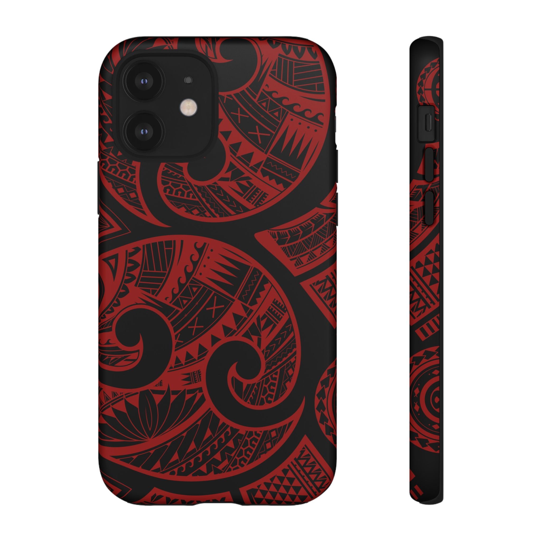 Island Tribal Red Tough Case for iPhone Phone Case The Local Banyan iPhone 12 Matte