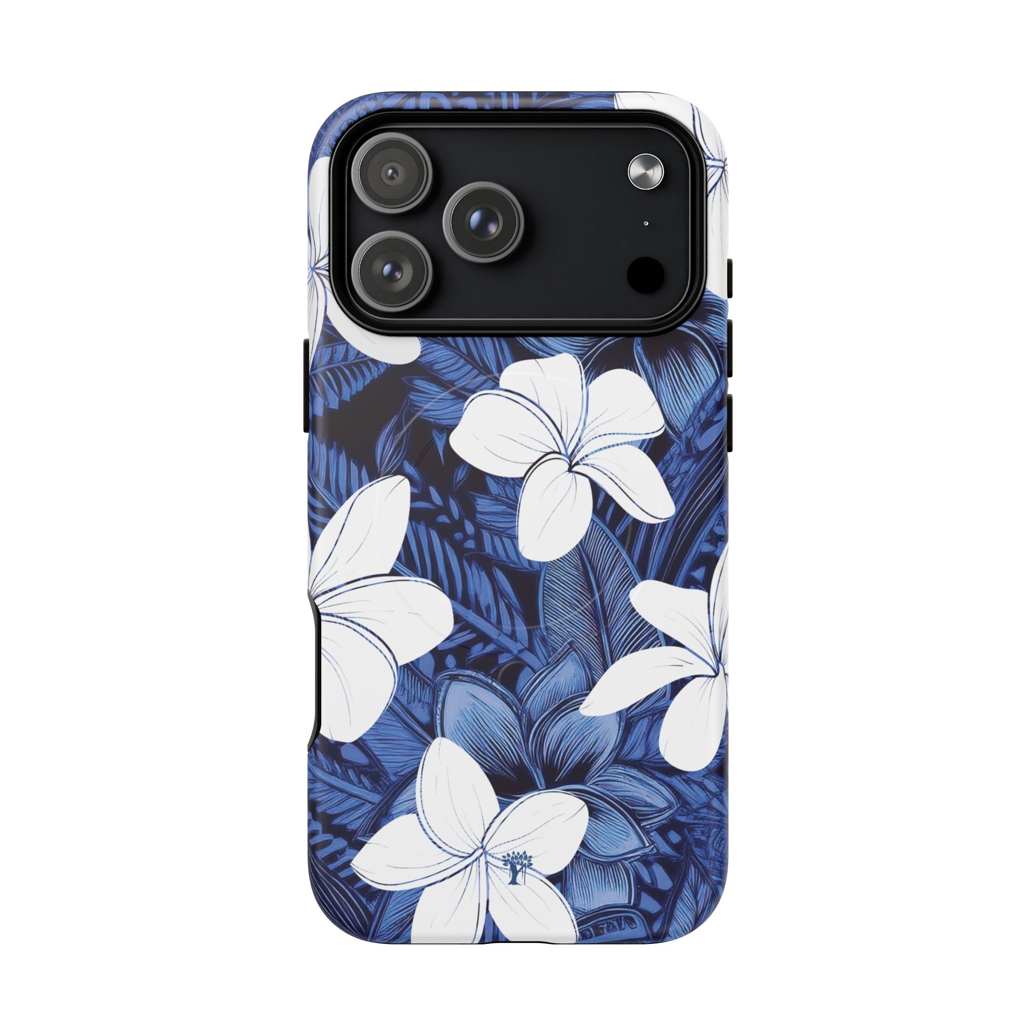 Eternal Blue Plumeria MagSafe Compatible Case for iPhone iPhone 18 Pro Max Matte The Local Banyan