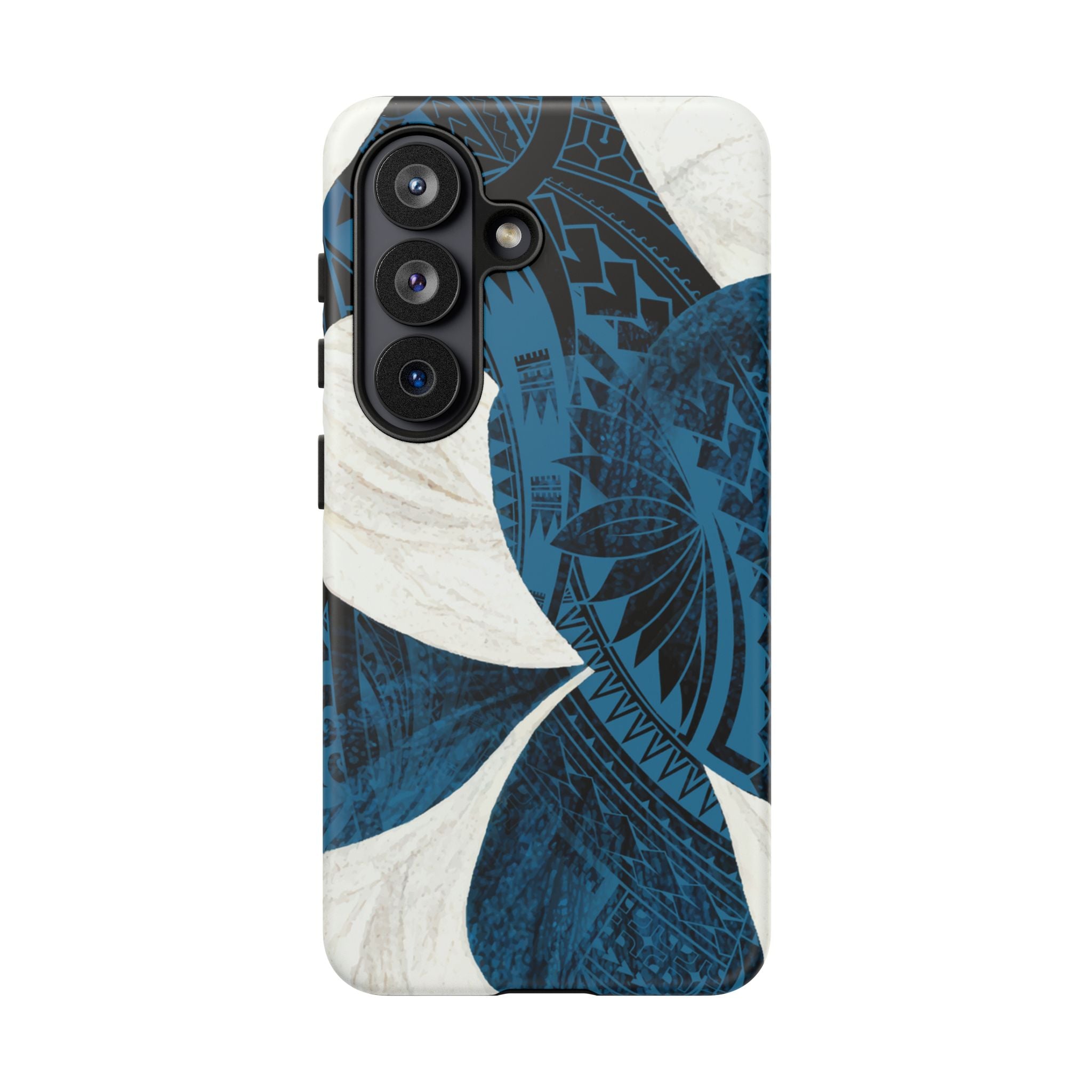 Hana Breeze Tough Samsung Galaxy Case Side View - Dual Layer Drop Protection Hawaiian Phone Case - The Local Banyan