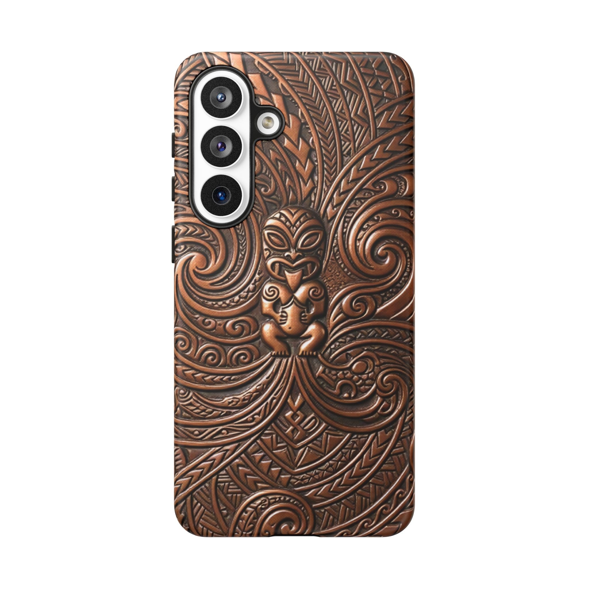 Paa Guardian Tough Samsung Galaxy Case Side View - Dual Layer Drop Protection Hawaiian Phone Case - The Local Banyan