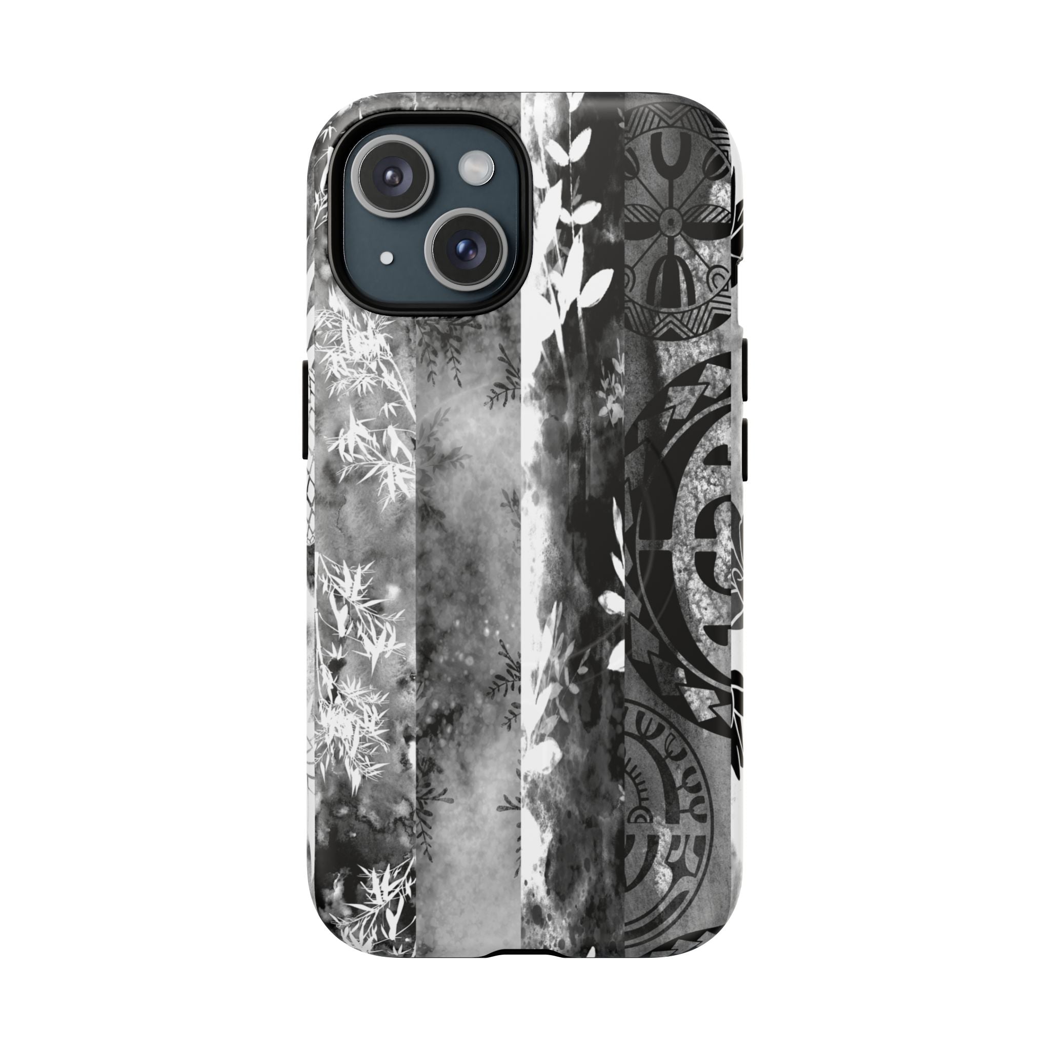 Monochrome Oasis Magnetic Case for iPhone Phone Case The Local Banyan iPhone 15 Matte
