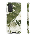 Island Breeze Tough Samsung Galaxy Case Samsung Galaxy S20 Glossy - Hawaiian Palm Leaf Olive Green Botanical Design - The Local Banyan
