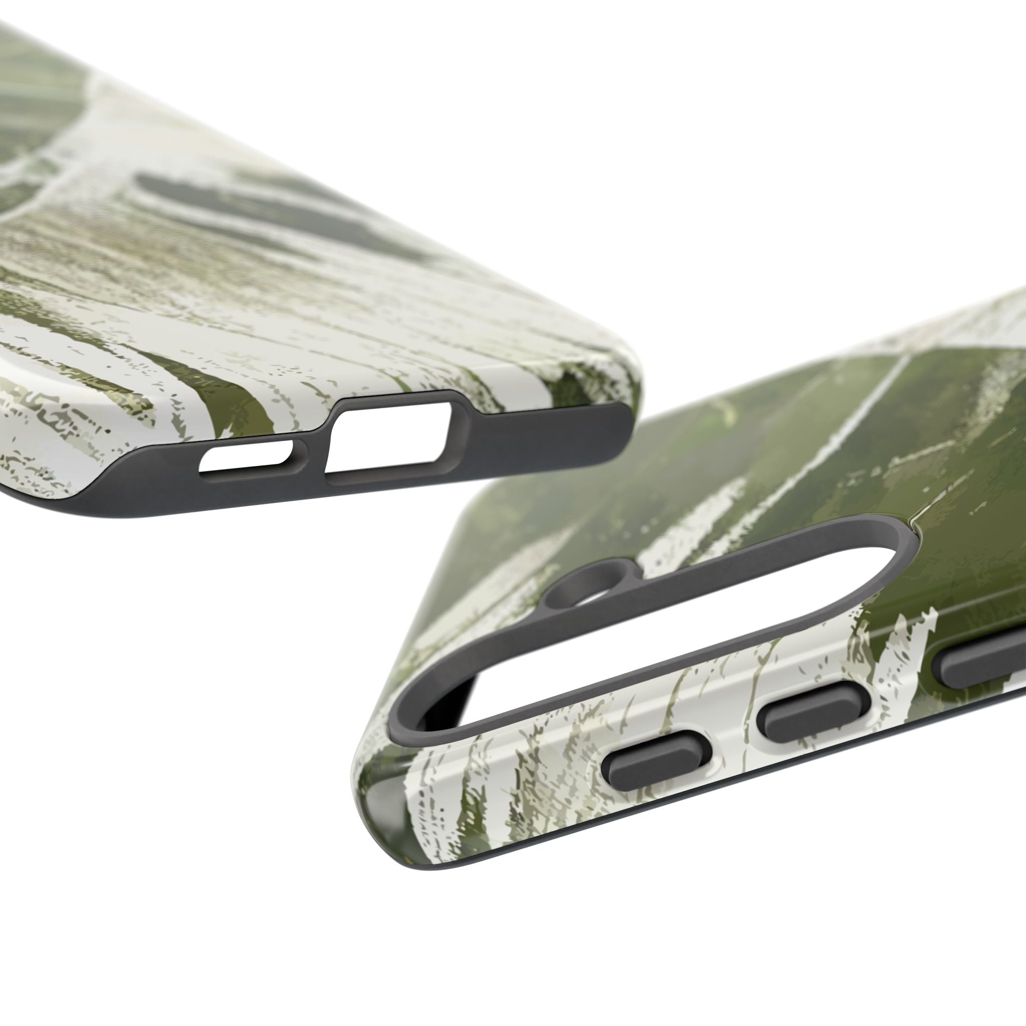 Island Breeze Tough Samsung Galaxy Case Side View - Dual Layer Drop Protection Hawaiian Phone Case - The Local Banyan