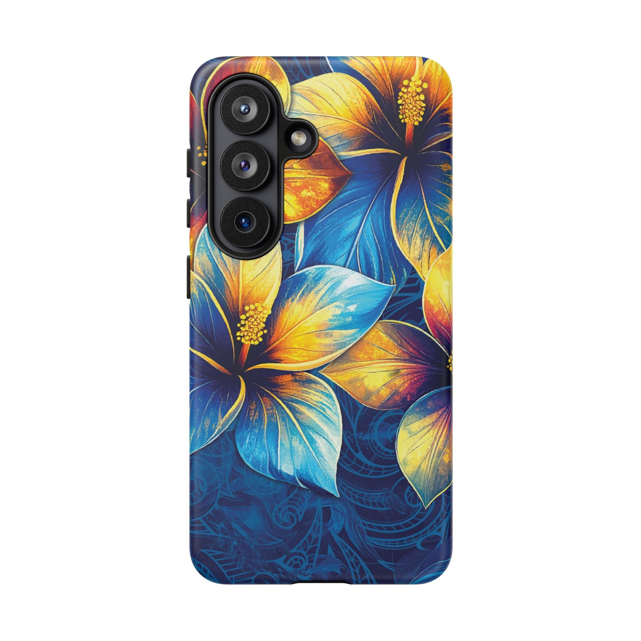 Pua La Tough Samsung Galaxy Case Side View - Dual Layer Drop Protection Hawaiian Phone Case - The Local Banyan