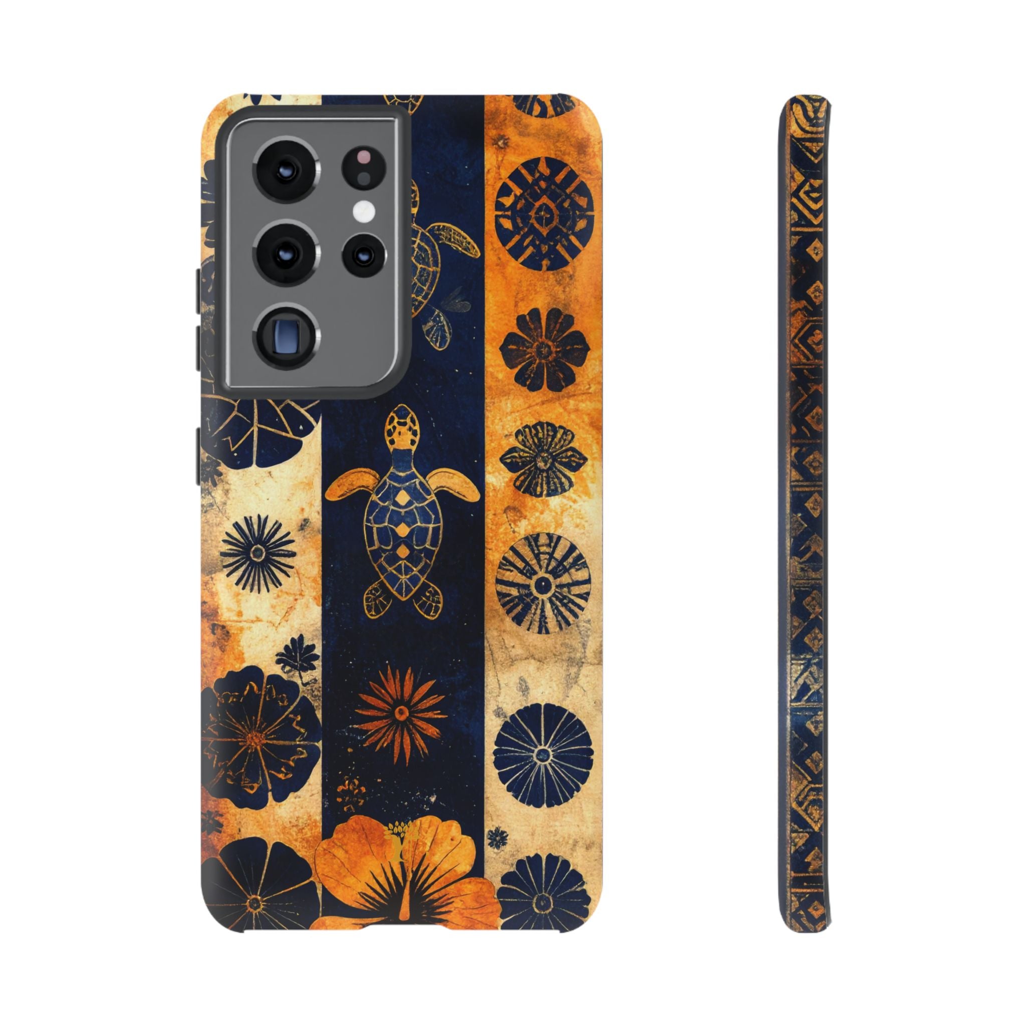 Tapa Pua Lehua Honu Tough Case for Samsung Galaxy Samsung Galaxy S21 Ultra Matte The Local Banyan