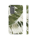 Island Breeze Tough Samsung Galaxy Case Samsung Galaxy S20 FE Glossy - Hawaiian Palm Leaf Olive Green Botanical Design - The Local Banyan