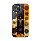 Tapa Pua Lehua Honu Magnetic Case for iPhone iPhone 15 Plus Glossy The Local Banyan