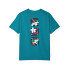 Pineapple Blossom Garment Dyed Tee Topaz Blue 4XL The Local Banyan