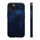 Midnight Essence Tough iPhone Case iPhone 13 Glossy - Hawaiian Midnight Navy Polynesian Tribal Design - The Local Banyan