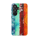 Island Vibes Tough Samsung Galaxy Case Side View - Dual Layer Drop Protection Hawaiian Phone Case - The Local Banyan