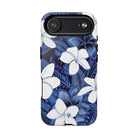 Eternal Blue Plumeria MagSafe Compatible Case for iPhone iPhone 17 Air Glossy The Local Banyan