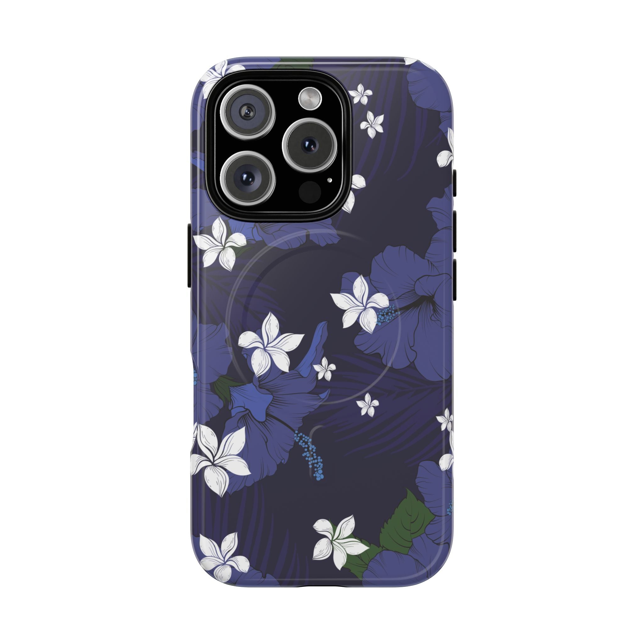 Vintage Blue Magnetic Tough Case for iPhone Phone Case The Local Banyan iPhone 16 Pro Glossy