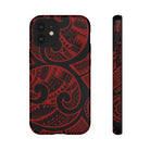 Island Tribal Red Tough Case for iPhone Phone Case The Local Banyan iPhone 12 Mini Glossy