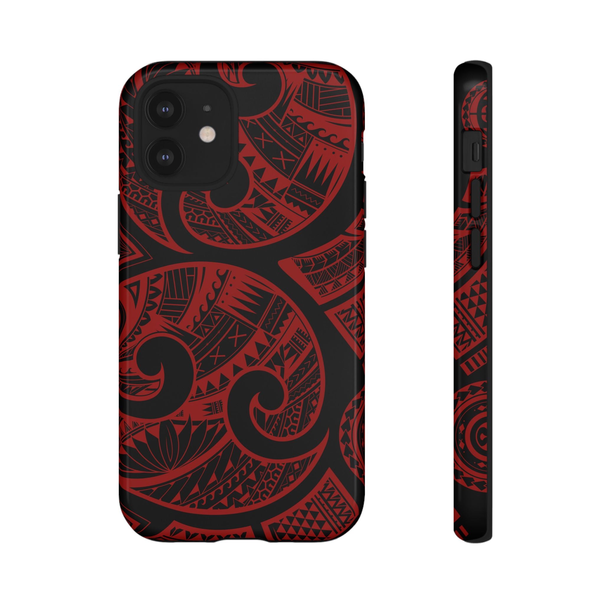 Island Tribal Red Tough Case for iPhone Phone Case The Local Banyan iPhone 12 Mini Glossy