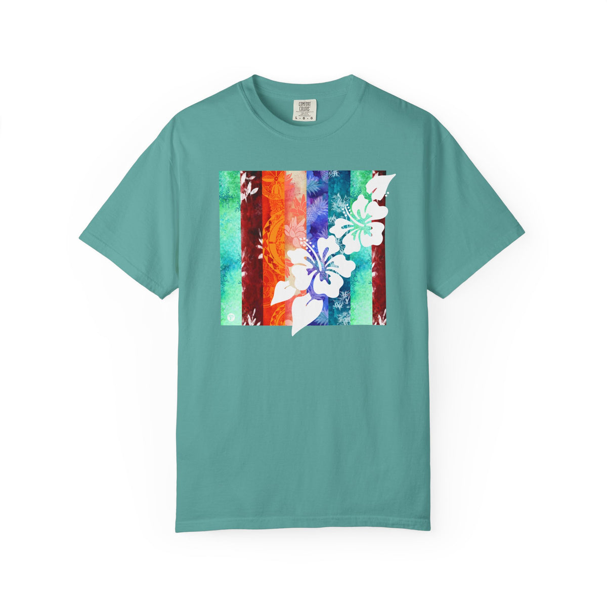 Tropical Vibes Soft Style Tee Seafoam S The Local Banyan