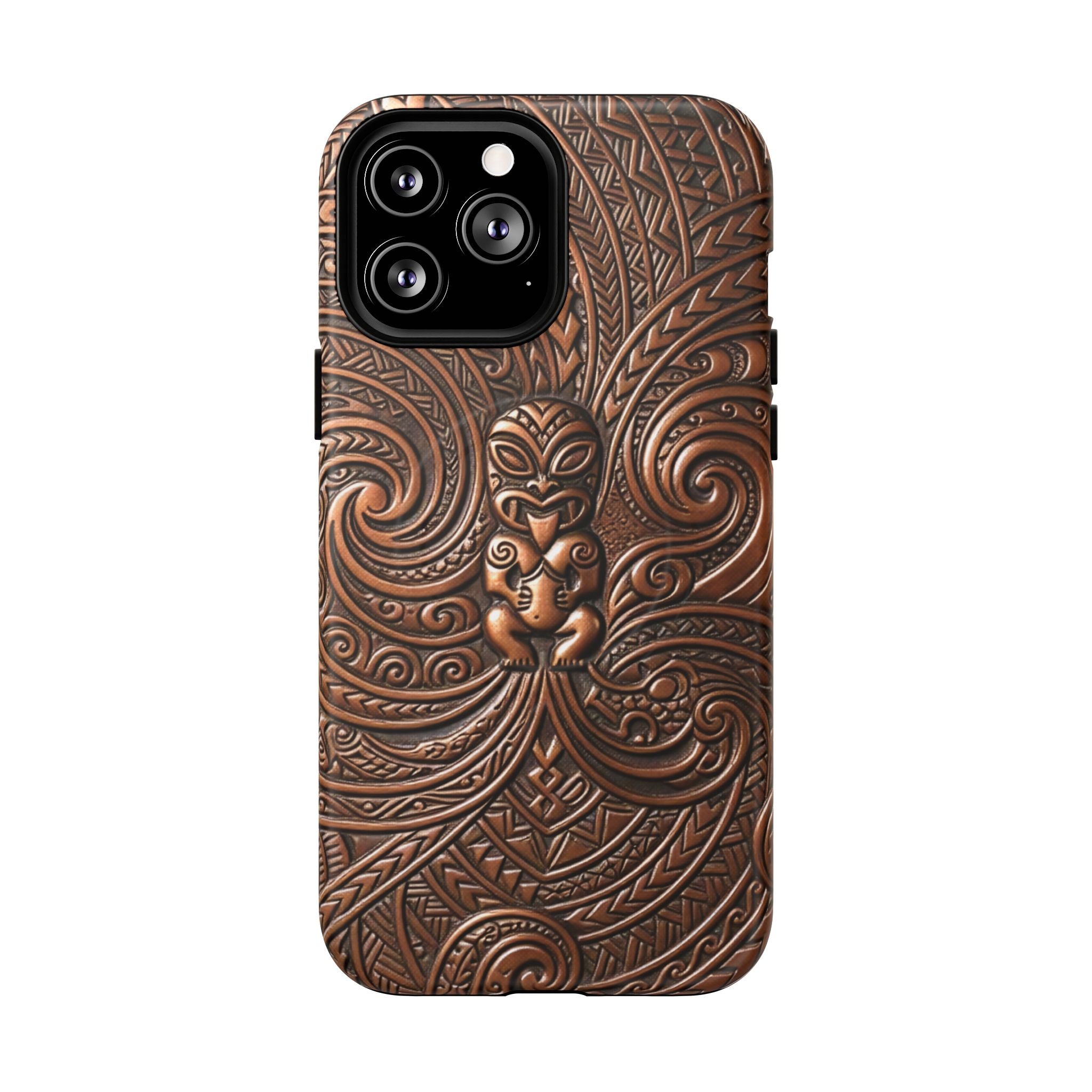 Paa Guardian MagSafe iPhone Case Side View - Dual Layer Drop Protection Hawaiian Phone Case - The Local Banyan