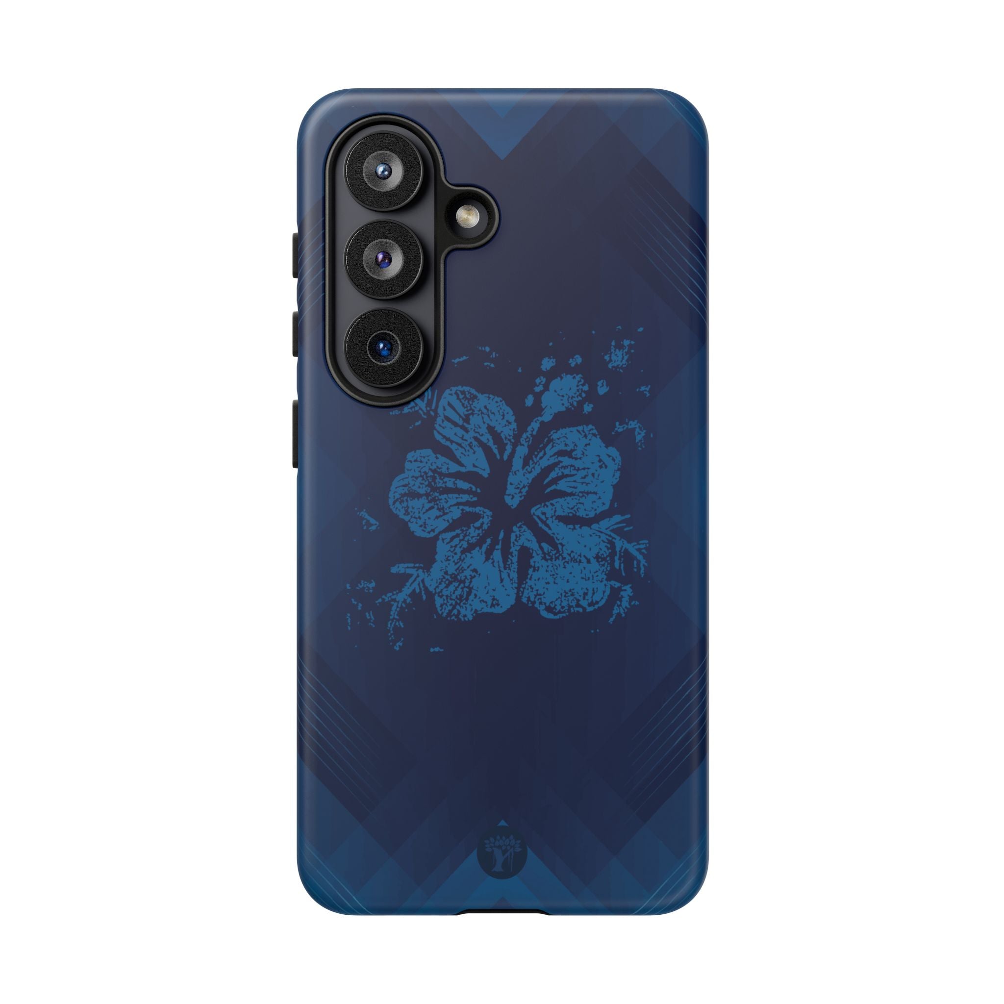 Kikokiko Lehua Tough Samsung Galaxy Case Side View - Dual Layer Drop Protection Hawaiian Phone Case - The Local Banyan