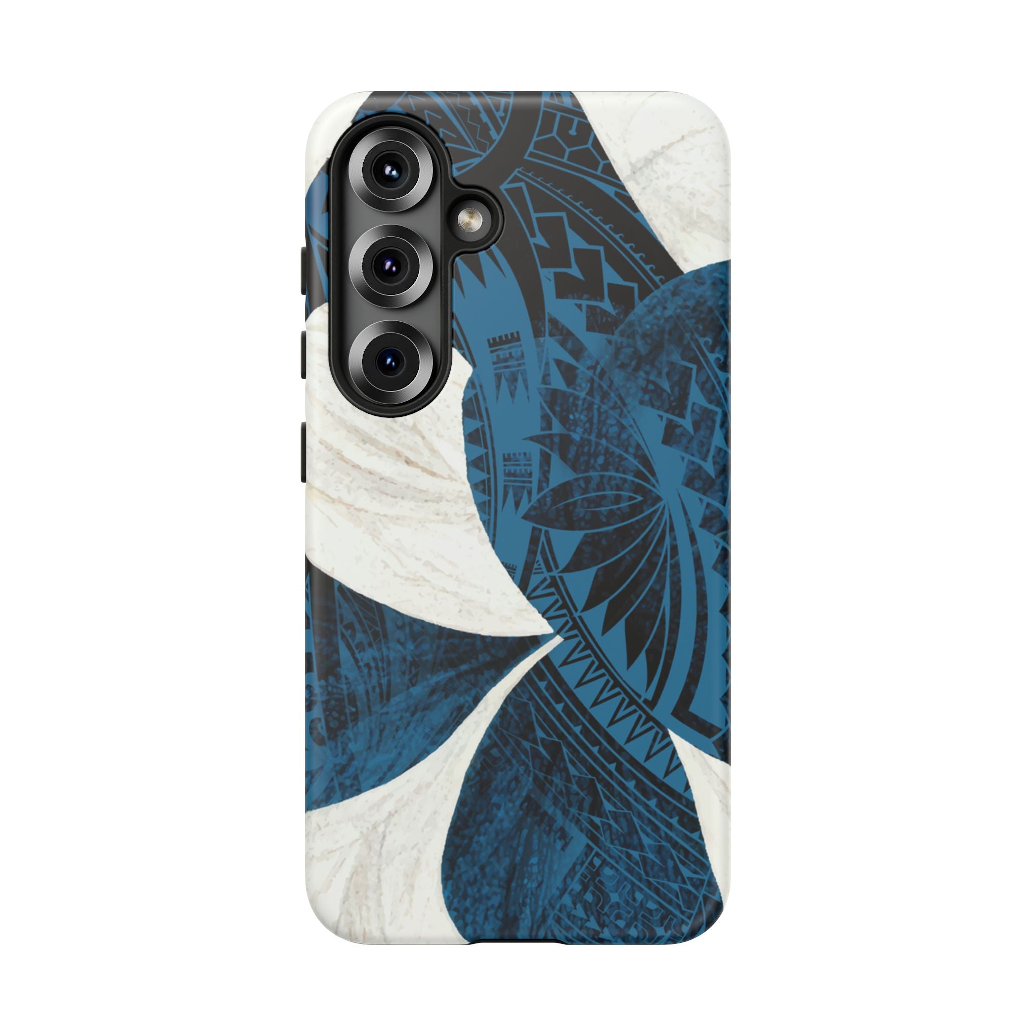 Hana Breeze Tough Samsung Galaxy Case Side View - Dual Layer Drop Protection Hawaiian Phone Case - The Local Banyan