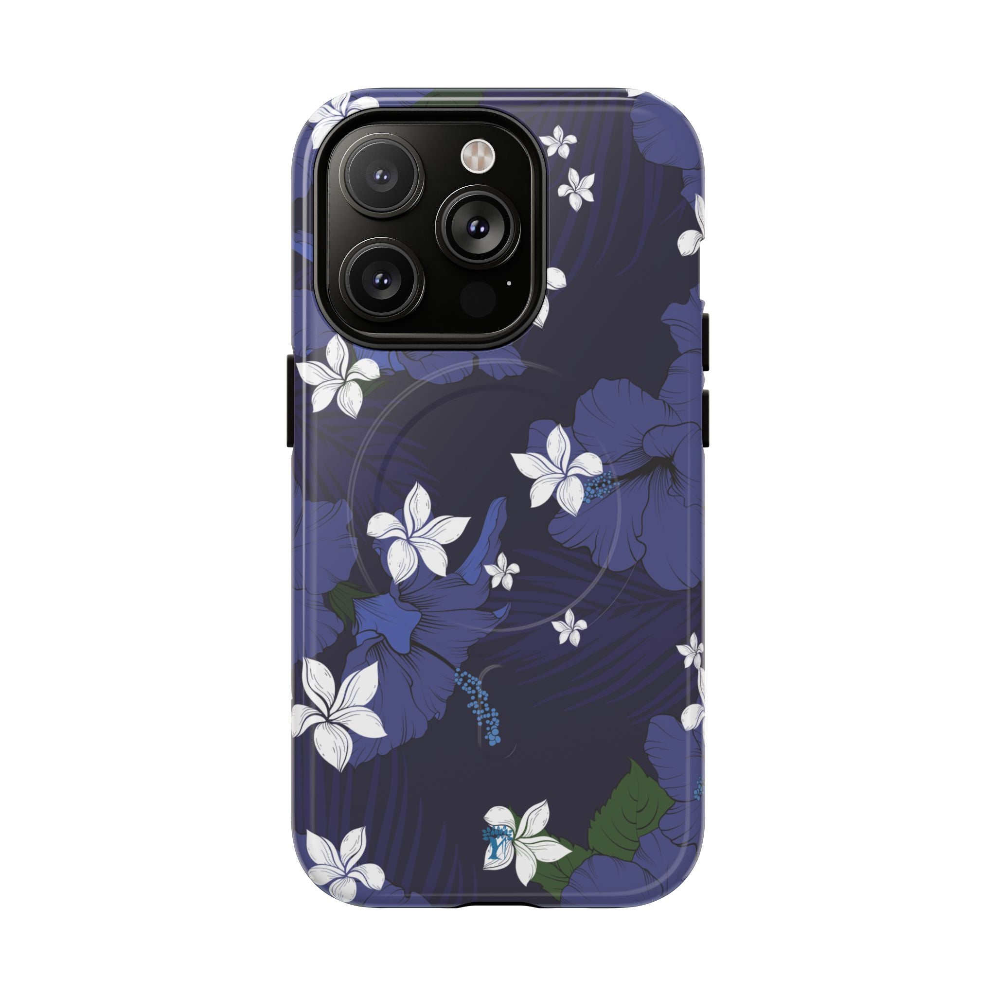 Vintage Blue Magnetic Tough Case for iPhone iPhone 14 Pro Glossy The Local Banyan