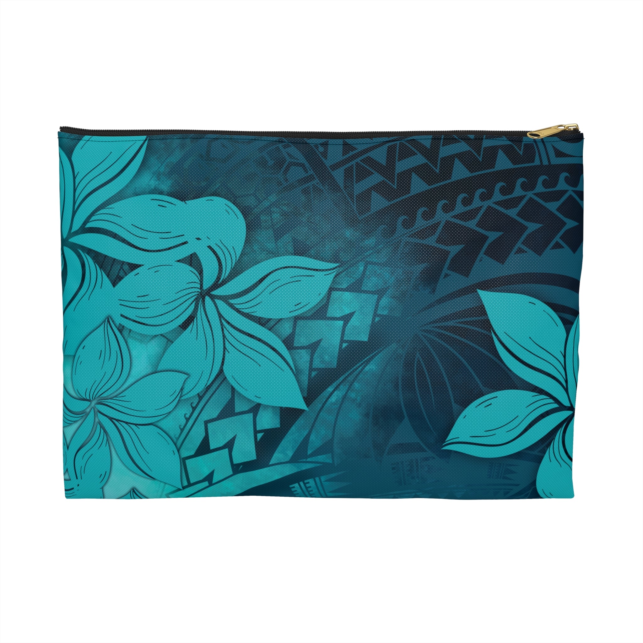 Moana Bloom Travel Pouch Pouches The Local Banyan Large Black zipper
